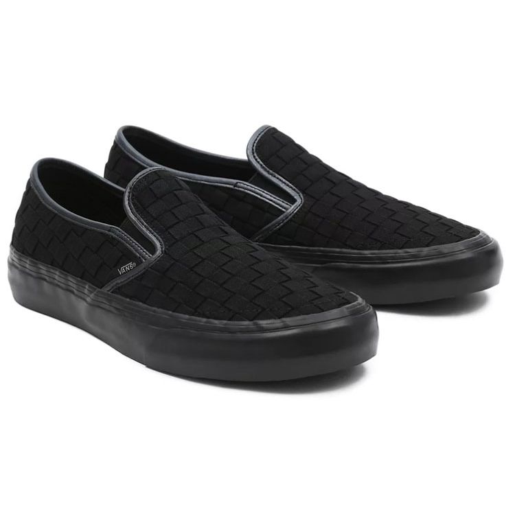 Vans Curren X Knost X  Slip-On Series SF Casual Low-Top Skate Shoes Unisex Sneakers Black VN0A5HYQB8M