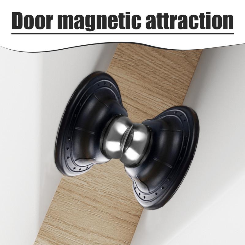 Stainless Steel Door Stop Door Magnetic Stopper Anti Collision Windproof Doorstop Door Suction Without Punching Door Stop