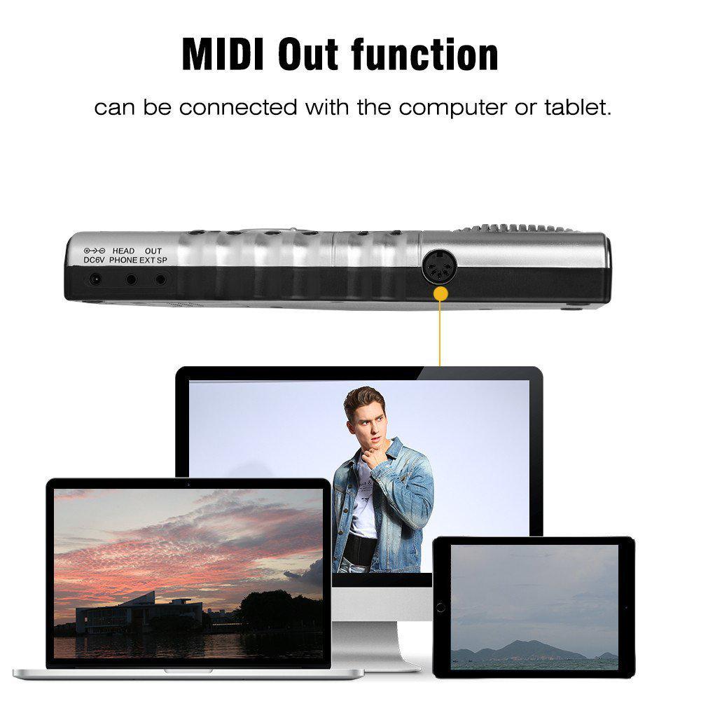 61-Key Silicone Roll-Up Piano: Portable Folding Electronic Keyboard for Beginners & Adults
