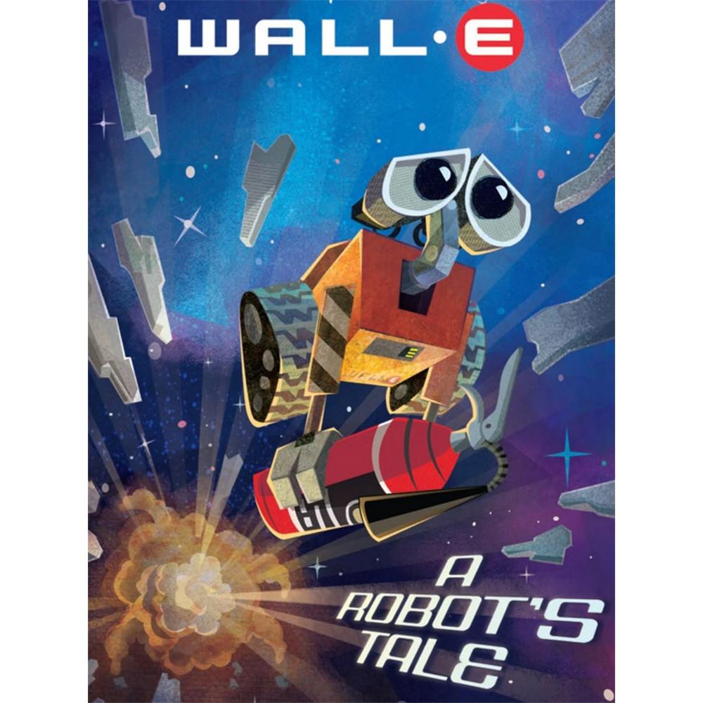 

Disney Diamond Painting Cartoon Wall E Illustration Handmade DIY Cross Stitch 5D Full Diamond Mosaic Home Room Decoration Round 20x30cm