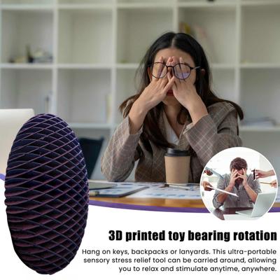 Transforming Rhombus Grid Stress Ball Anxiety Relief Squeeze Ball Portable Travel Soft TPR Calming Textured Ball Sensory Fidget Worm Toy