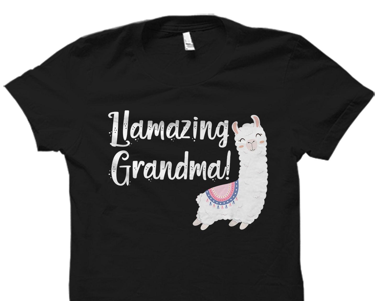 Grandma Gift Grandma Shirt Nana Shirt Grandmother Shirt Grandmother Gift Nana Gift Llama Shirt Llama Gift New Grandma Shirt Grandma #OS3448 2XL