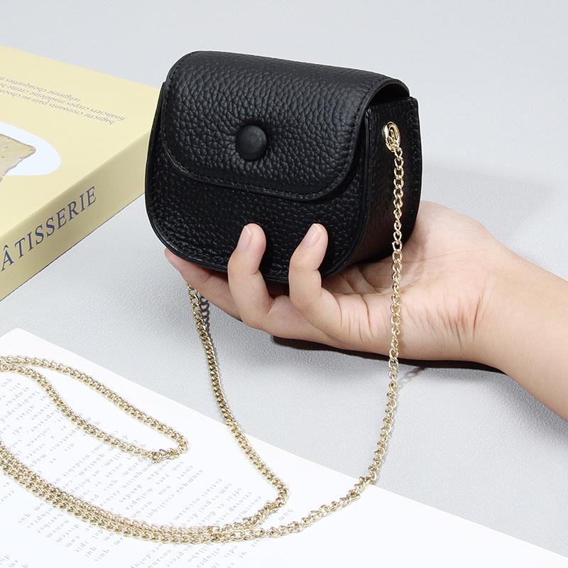 Portmoneu mini crossbody din piele naturală pentru femei