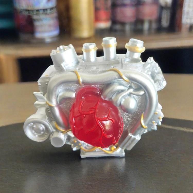 Двигатель V8 двигатель креативное смоляное украшение трехмерное украшение украшение высококачественное нишевое