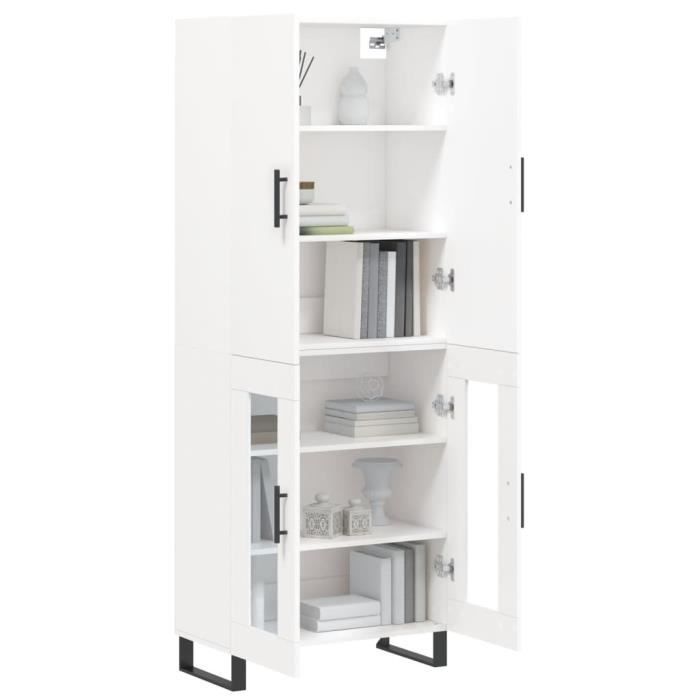 VidaXL Highboard White 69.5x34x180 Cm Engineered Wood 3195755