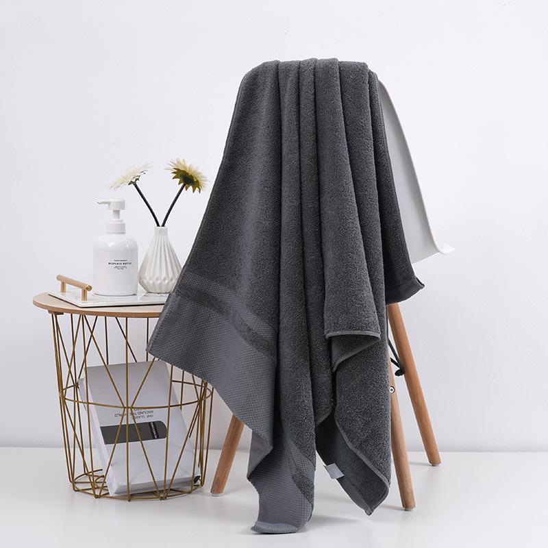 Long-staple Cotton Bath Towel, Pure Cotton Does Not Shed Hair, Adult Large Bath Towel, Wide Forging Cotton Absorbs Water.
