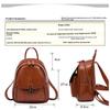 Bag Women's Leather Women's Bag Oil Wax Leather Vintage College Women's Backpack Backpack Trendy Women's Bag