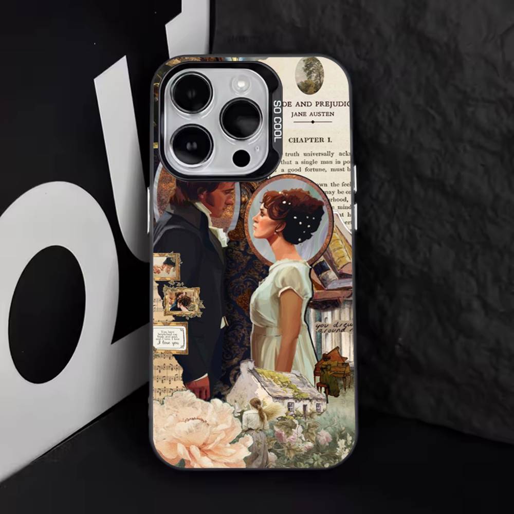 P-Pride and P-Prejudice Art Phone Case For iPhone 17,16,15,14,13,12,11,Pro,XS,Max,Plus,Mini,SE4,E Black Matte Shockproof Cover