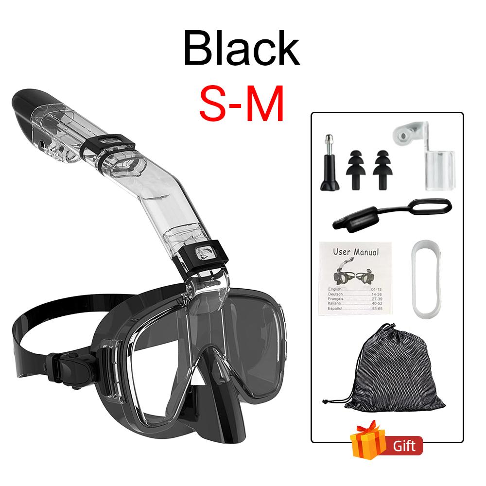 OLIKEI 3-in-1 Scuba Snorkeling Masks for Adults Kids Anti-Fog Leakproof Diving Mask Swimming Goggles Free Breathing Diving Glasses