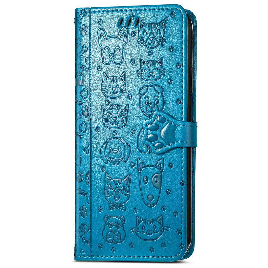 For TCL 50 Pro Nxtpaper 5G Case Leather Wallet Flip Phone Cover Cute Cat Dog Pattern