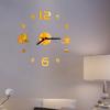 Stylish 3d Diy Coffee Cup Acrylic Mirror Wall Sticker Clock With Timeless Design
