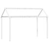 High Bed with Roof White 90x200 cm Solid Pine Wood
