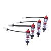 4Pcs Shock Absorber 92mm Front 105mm Rear Oil Adjustable Damper Suspension for 1 10 RC CarRed