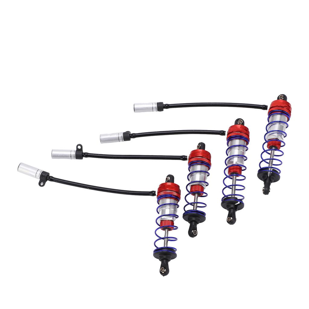 4Pcs Shock Absorber 92mm Front 105mm Rear Oil Adjustable Damper Suspension for 1 10 RC CarRed