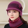 Autumn and Winter Velvet Thick Warm Hat Female Duck Tongue Ear Protection Faux Rabbit Fur Hat