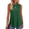 Spring and Summer Solid Color Round Neck Loose Sleeveless Casual T-shirt