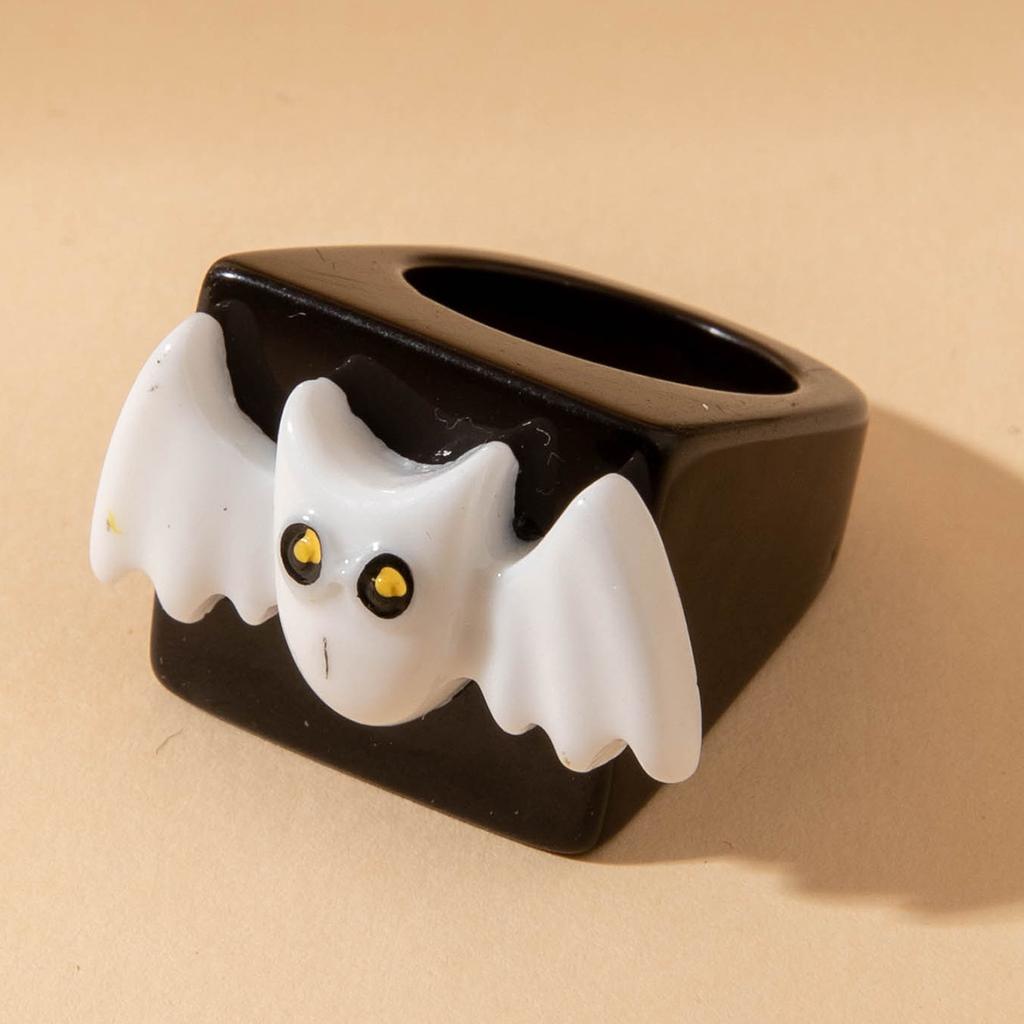 Halloween Creative Resin Ghost Pumpkin Ghost Ring Dark Easter Ring Girl