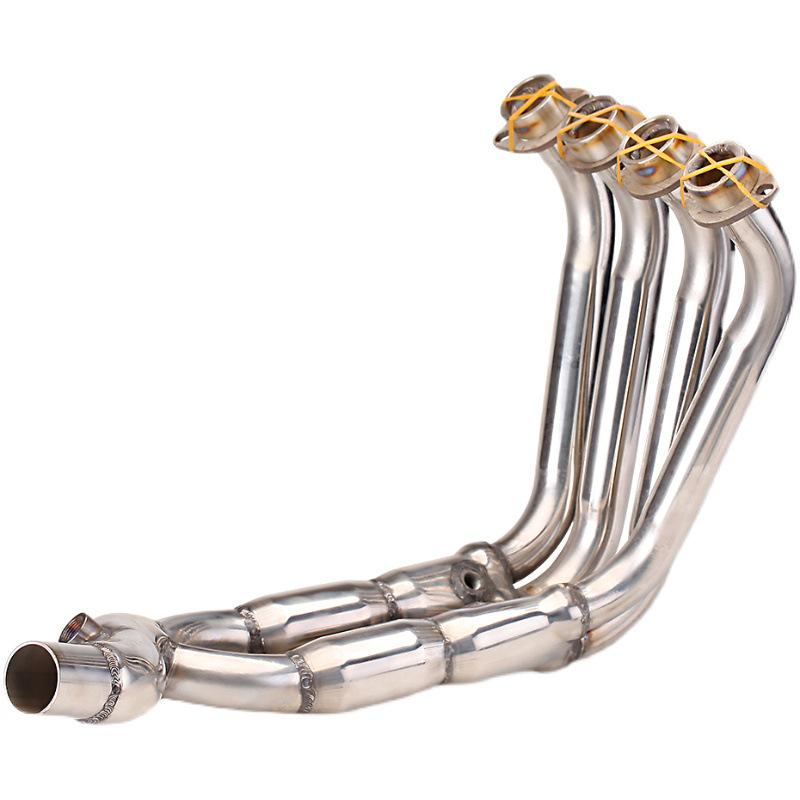 Yamaha YZF R6 Front Integrated Stainless Steel Exhaust Pipe (2017-2020)