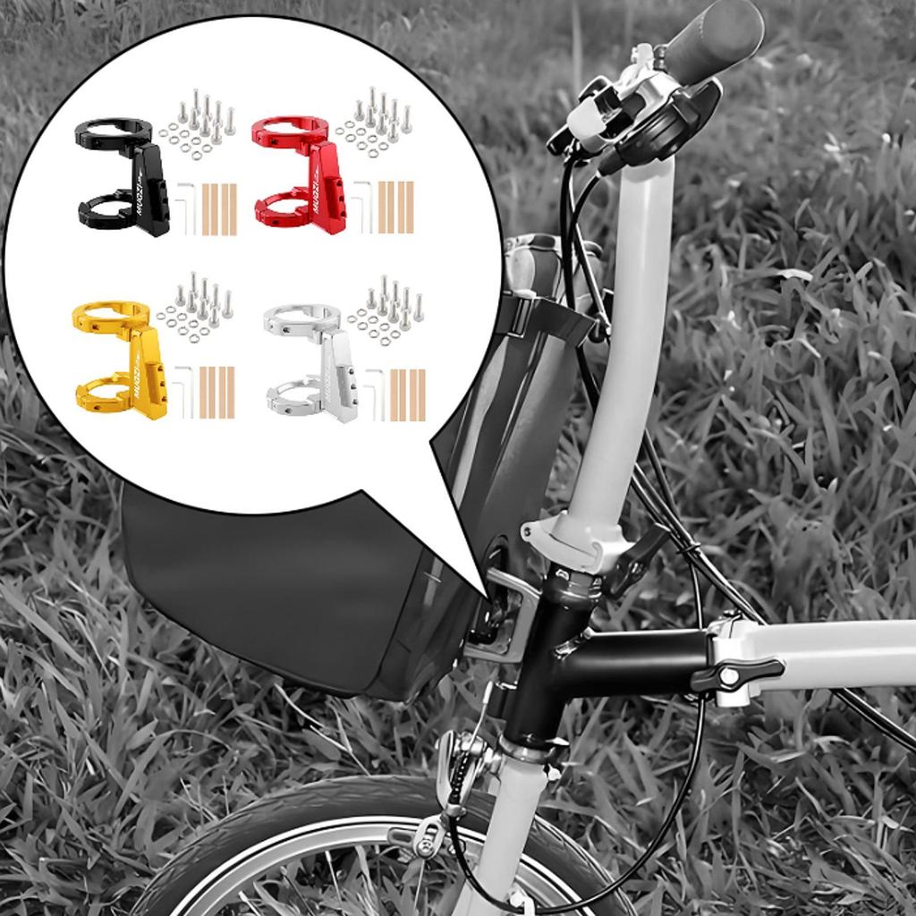Folding Bicycle Front Bag Carrier Mount Adapter Cycling Parts Modification Accessory Portable Folding Bike Front Rack Adapter