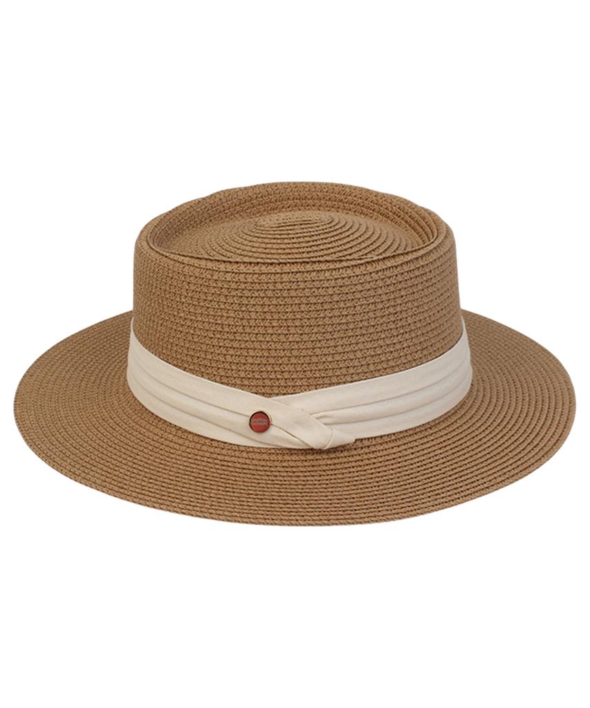 Yunibeosyeolkemiseuteuli Sweet Bg Line Brown Panama Hat Panama Hat