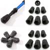 6Pcs Rubber Trekking Poles Tips Protectors Hiking Pole Replacement Flexible Walk Tip for Hiking Trekking Walking Poles