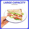 4Pcs Enamel Camping Dishes Plate Pasta Hotel Dessert Enamelware Oven Tray Unbreakable Dinner Serving Platter Tray Salad Plates
