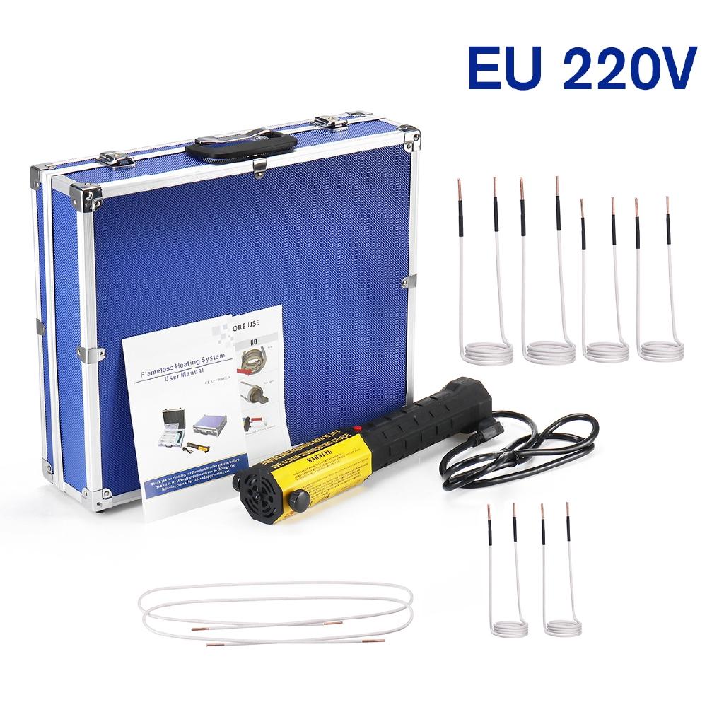 

Индукционный нагреватель 110 В/220 В 8 катушек Инструмент для удаления нагревом болтов Беспламенный индукционный нагреватель Магнитный индукционный нагреватель Комплект для разборки и ремонта автомобиля 220V EU