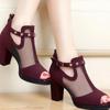 Mulheres bombas de salto alto grosso preto senhoras sapatos zíper dedo do pé aberto plataforma casamento