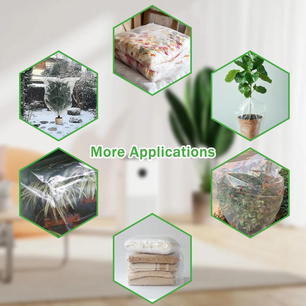 4/5Pcs Plants Bag Cover Freeze Protection Against Frost Covers with Drawstring Reusable Tree Frost Blanket Garden Plant Tools
