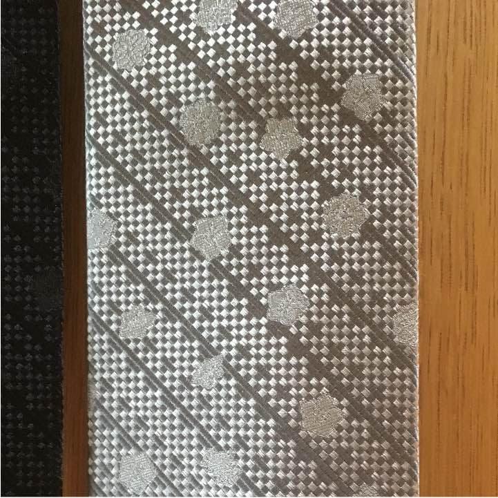 Used Nishijin-ori Formal Necktie (Black, Gray) Special Price