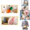 Cute Cartoon Clover Bunny Plush Toy Wholesale Easter Doll With Customizable Design Rabbit Stuffed Animal Gift Characters)