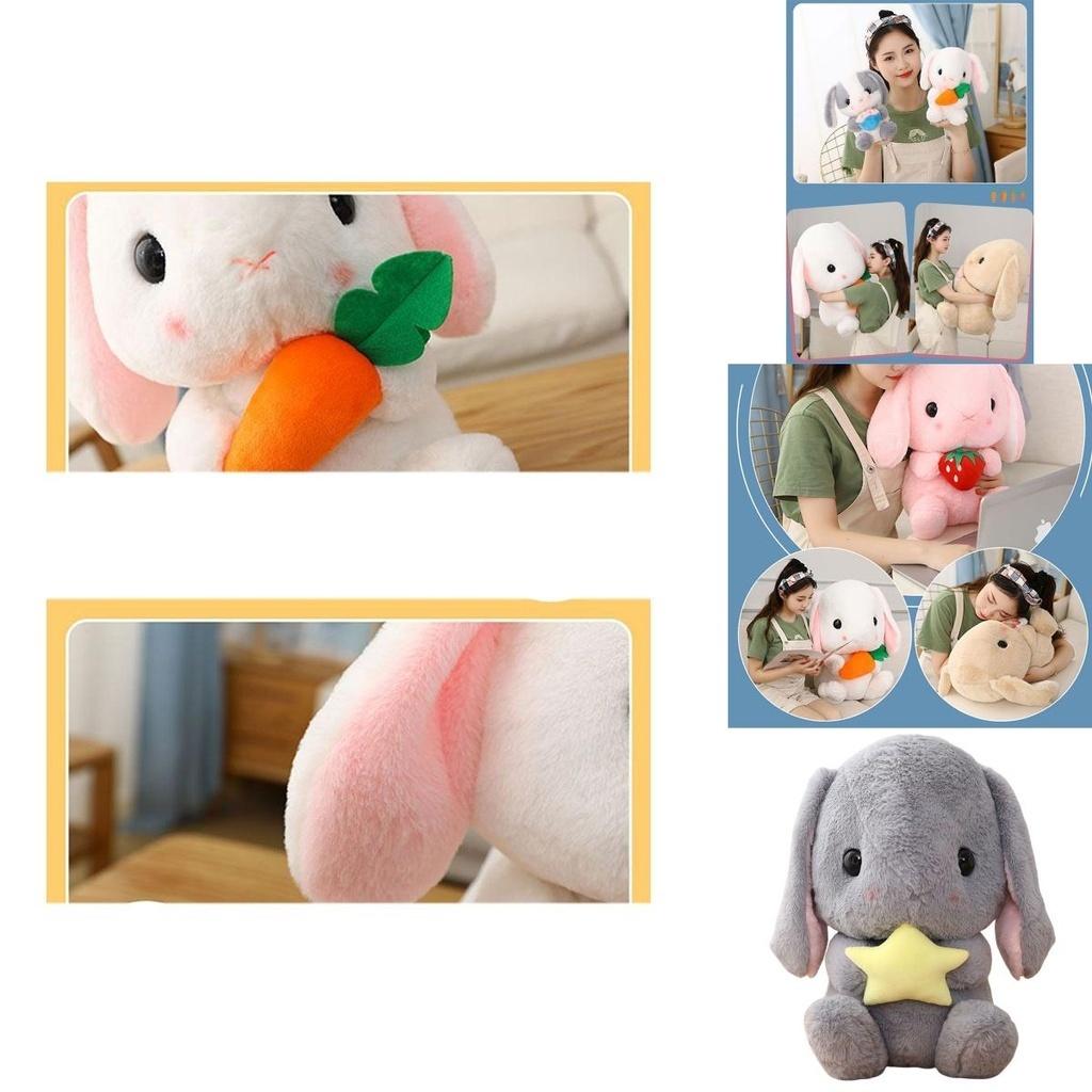 Cute Cartoon Clover Bunny Plush Toy Wholesale Easter Doll With Customizable Design Rabbit Stuffed Animal Gift Characters)