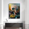 The W-Wild R-Robot Canvas Wall Art Sci-Fi Adventure Movie Poster Cartoon Robot Painting Kids Bedroom Decor Vibrant Wall Decor
