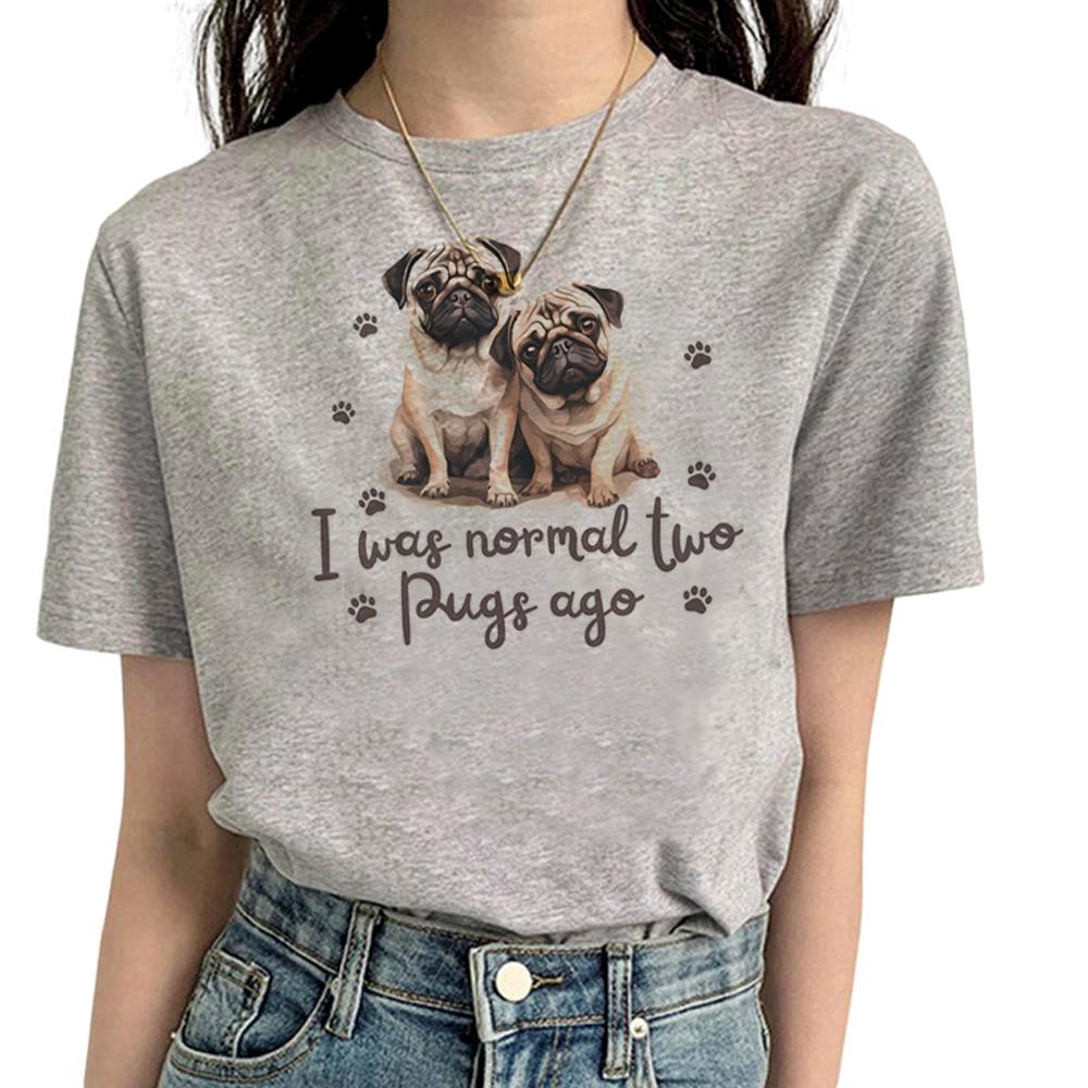Pug T Shirt Women Funny Summer Streetwear T Shirt feUnisex Streetwear Designer Funny Clothes