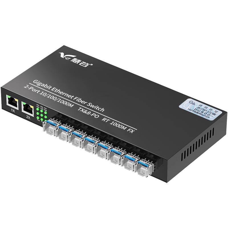 Huigu HG800 Series Gigabit Fiber Optic Transceiver & Ethernet Switch