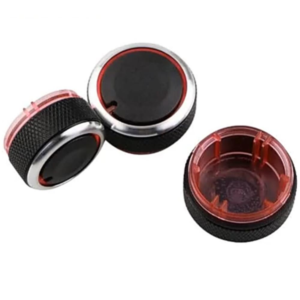 

3 шт./компл., алюминиевый сплав, автомобильный кондиционер, ручка переменного тока, переключатель управления обогревателем, ручки для Vw Polo 2014 2015 2016, аксессуары чёрный