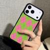 Capa Case for iPhone 17 Air 16 Pro Max 15 Plus 11 13 Mini 14 12 Back Phone Cover Red And Green Argyle Pattern