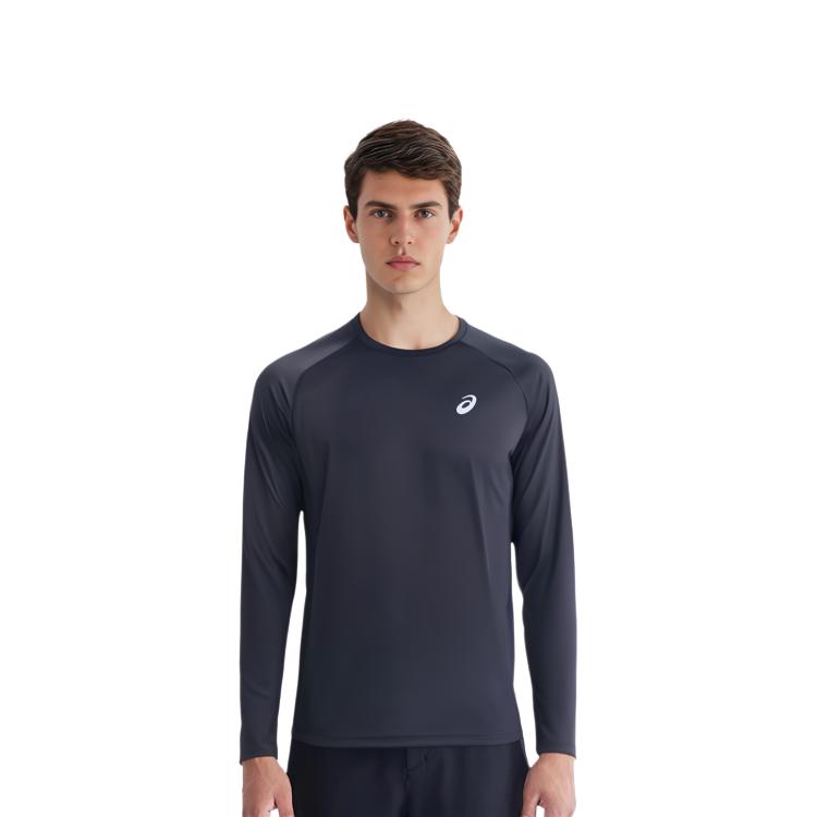 ASICS T Shirts Men's Black Crew Neck Moderate 2011D047-001