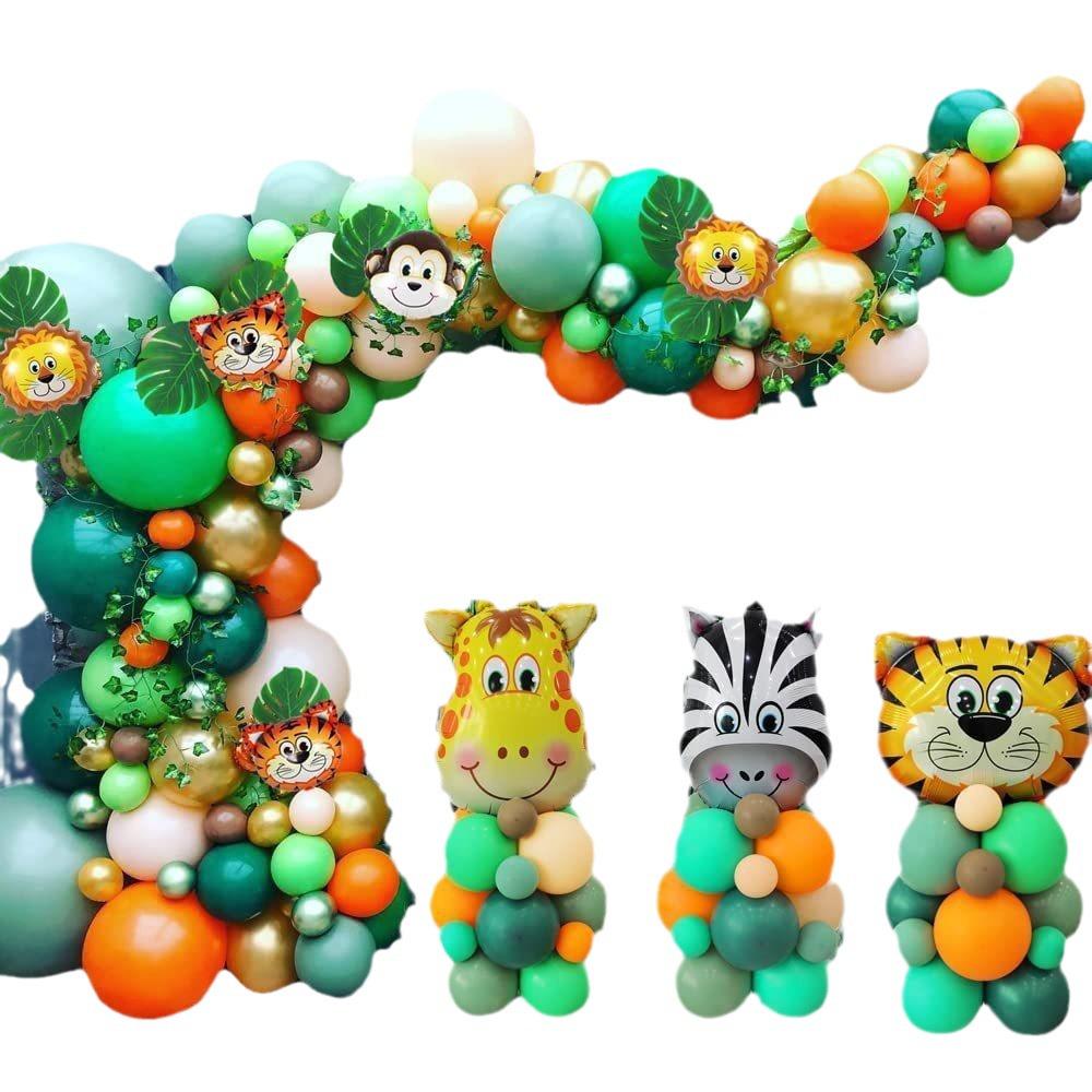 Custom Jungle Animal Balloon Set for Birthday Party Decor