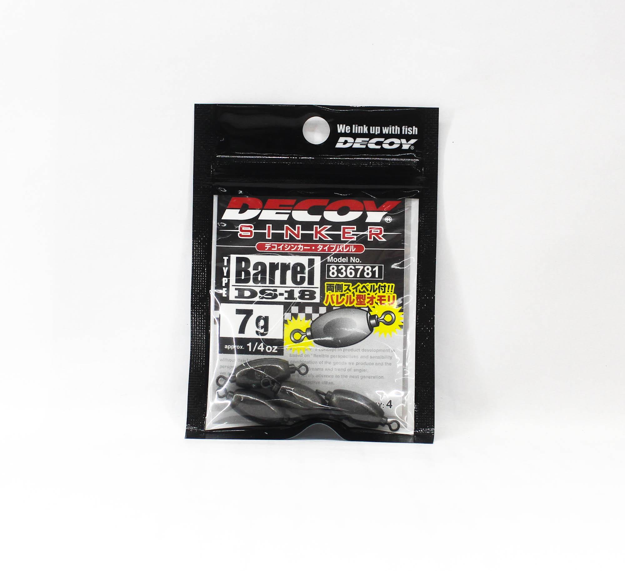 

Decoy DS-18 Sinker Type Barrel Size 7 grams (6781)