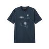 SS24 Holiday Style Printed Embroidered Round Neck Short Sleeve T-Shirt Men Tops Navy-Blue 6R1T8Q-1J7FZ-0954