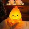 Portable Nursery Light for Sleep Cartoon Fake Campfire Night Light, Cute Warm Glow Bedside Comfortable Eye Protection Lamp Ornament, Cozy And Reading