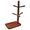 20.5*20/32 CM Wooden Desktop Storage Rack Natural Color Walnut Color Cup Holder  Gift