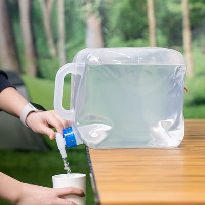 5-20L Foldable Water Bucket with Faucet, Outdoor Folding Emergency Portable Camping Car Water Bottle Water Bag