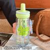 630ml Glass Water Bottle with Straw with Infuser Filter Straw Cup High Temperature Resistant Portable Water Cup Summer Use