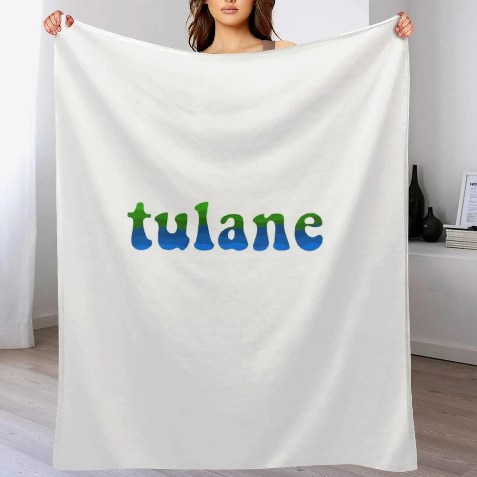 

Tulane Throw Blanket Travel Size Cozy Blanket for Plane Train 102x76cm(40x30in)