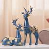 Basics Creative Resin Golden Reindeer Sculptures Beautiful Home Decor Handicraft Resin Elevates Energy of Your Room