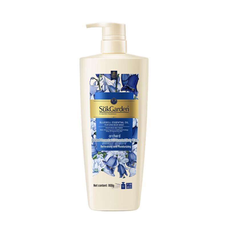 SukGarden Blue Wind Chime Essential Oil Shower Gel