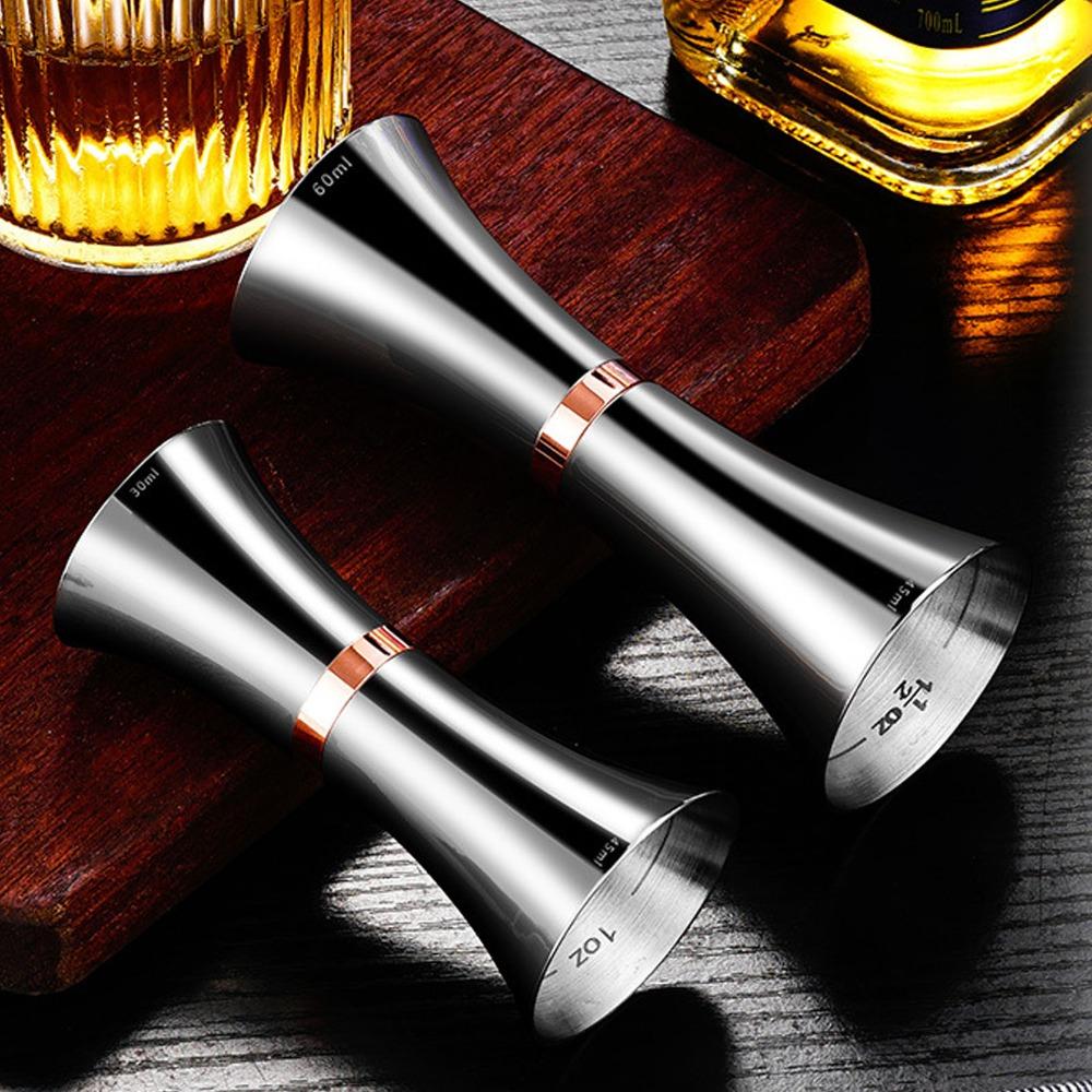 Dual-Head Cocktail Jigger Stainless Steel Bar Measuring Cup Professional Bartending