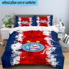 3PCS Football Club Emblem 3pcs Bedding,Including 3PCS Duvet Cover And 2pcs Pillowcases Perfect for Christmas,Ideal for Bedroom, Dormitory